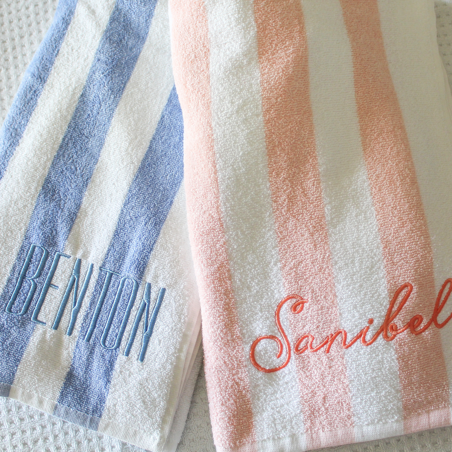 Pastel Cabana Stripe Beach Towel
