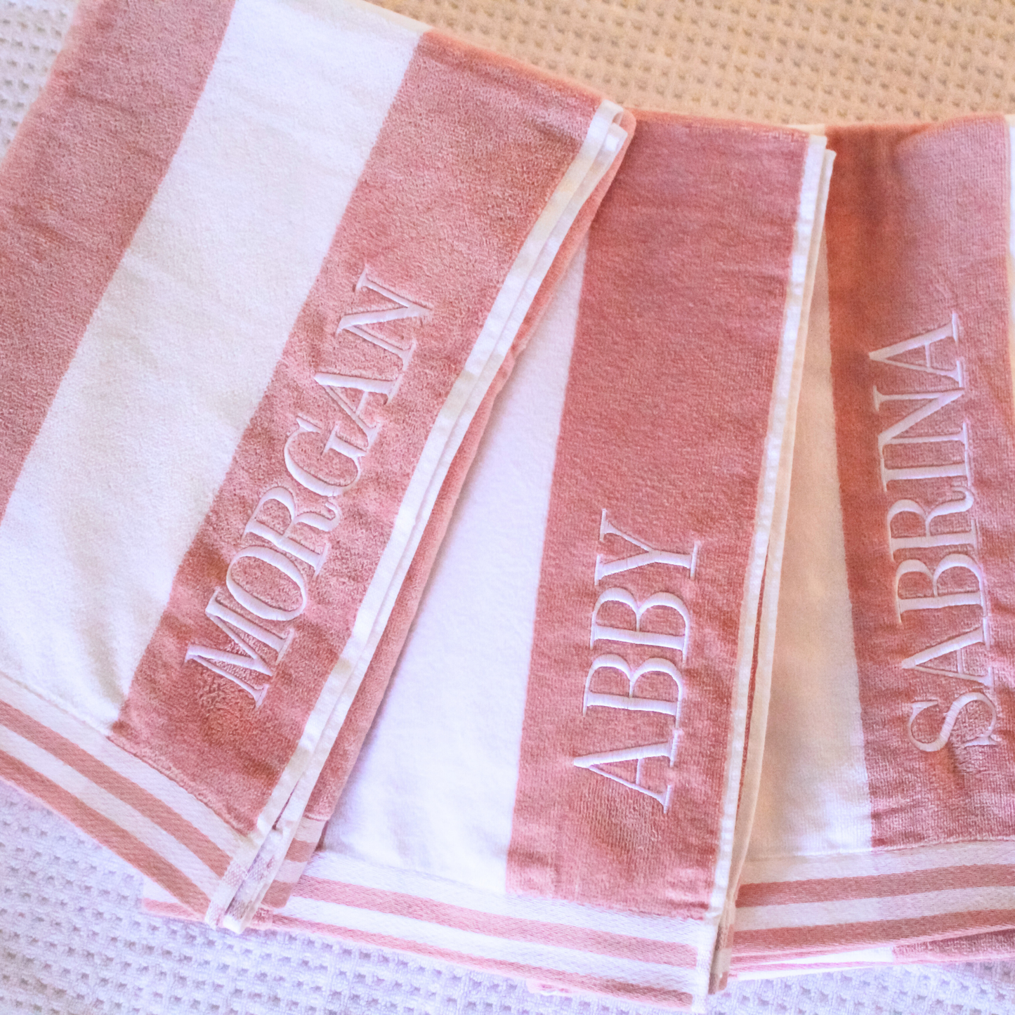 Pastel Striped Beach Towel