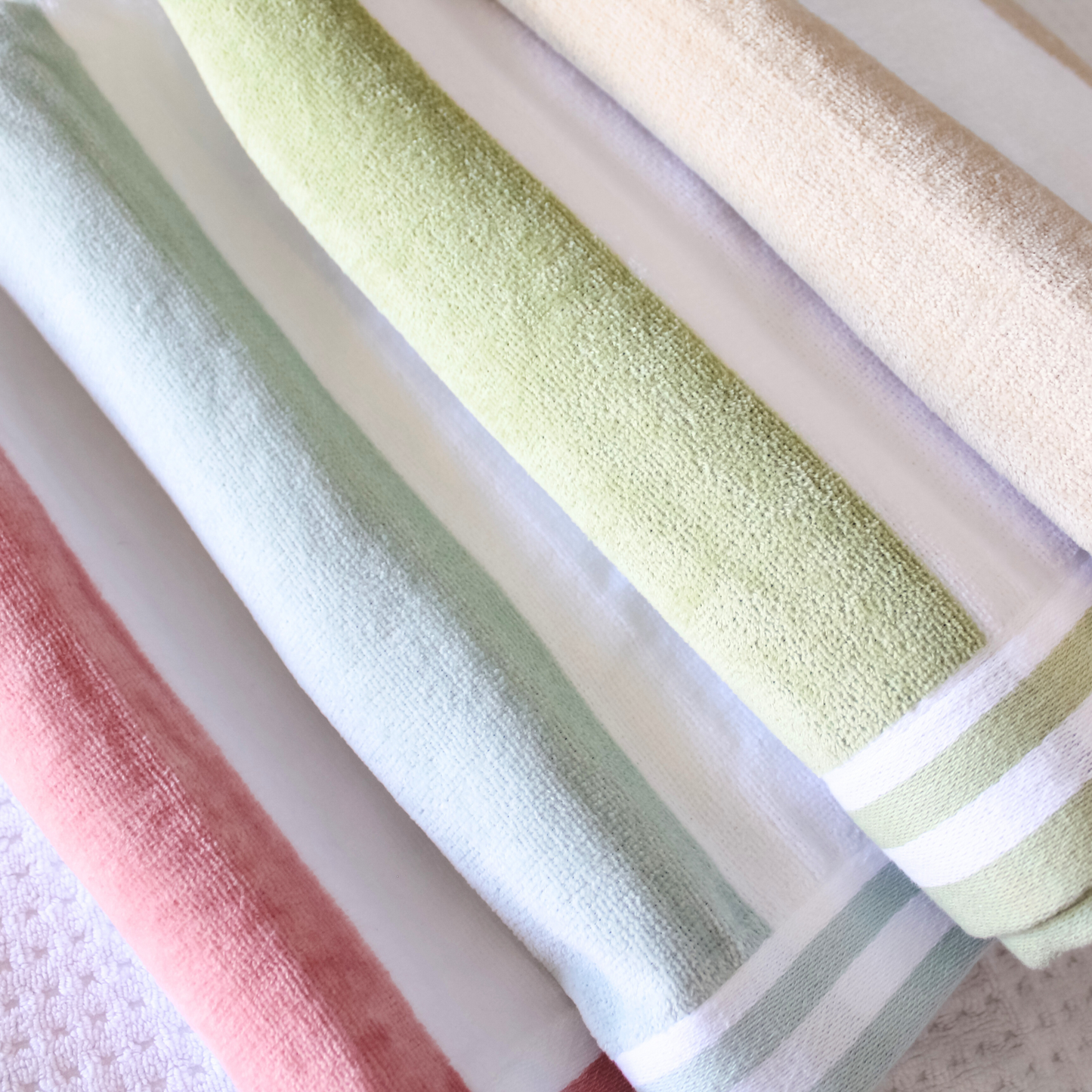 Pastel Striped Beach Towel
