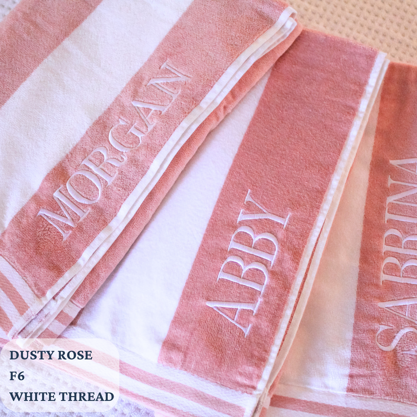 Pastel Striped Beach Towel