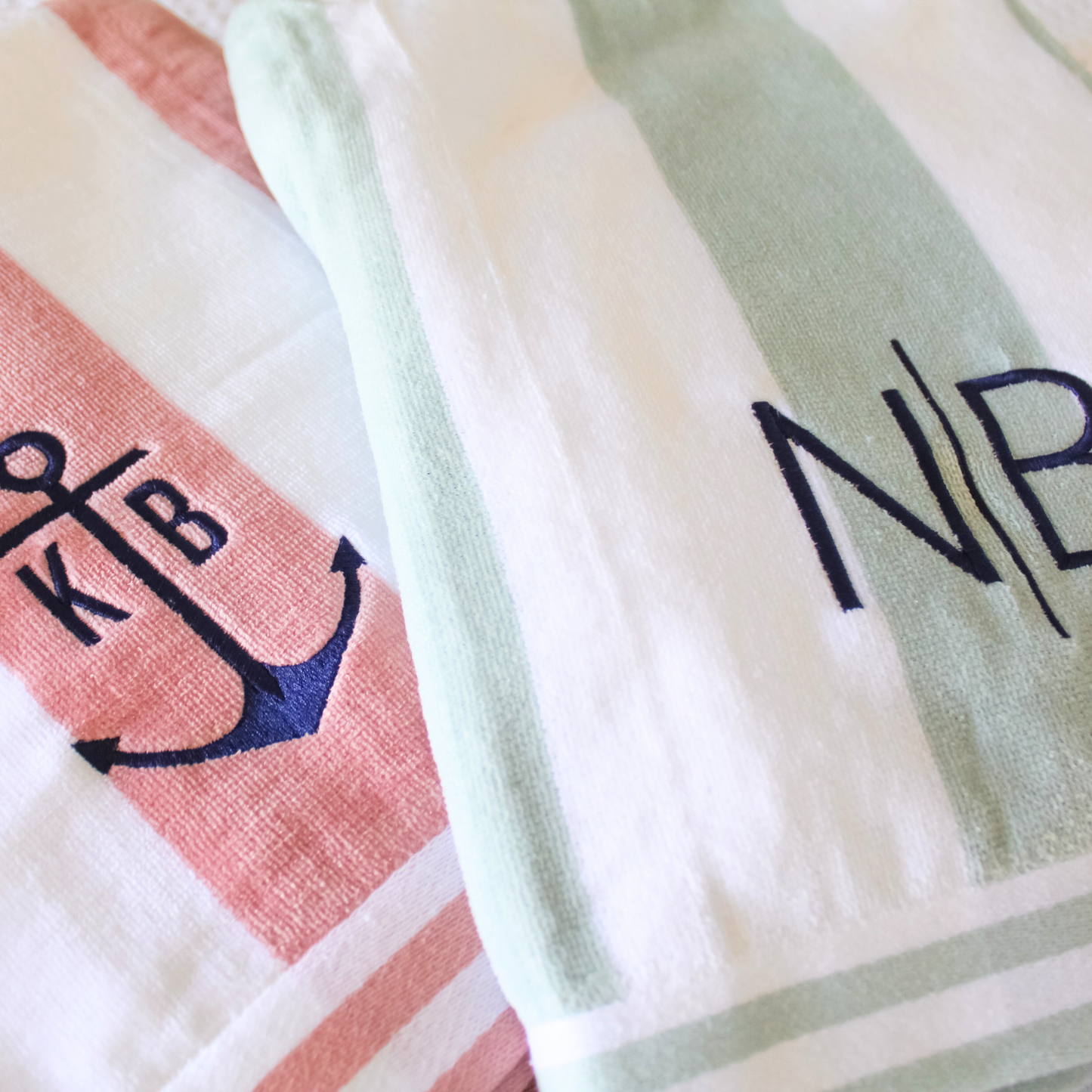 Pastel Striped Beach Towel