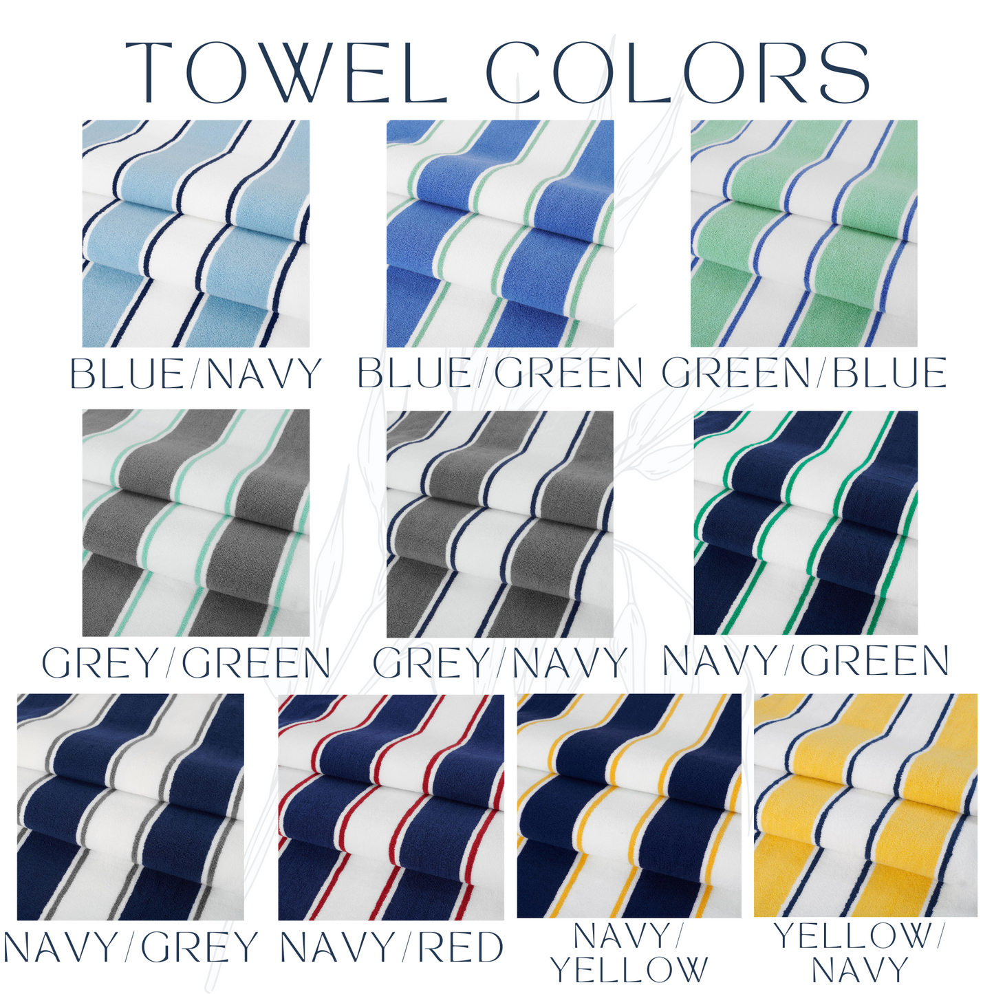 Luxury Striped Beach Towel