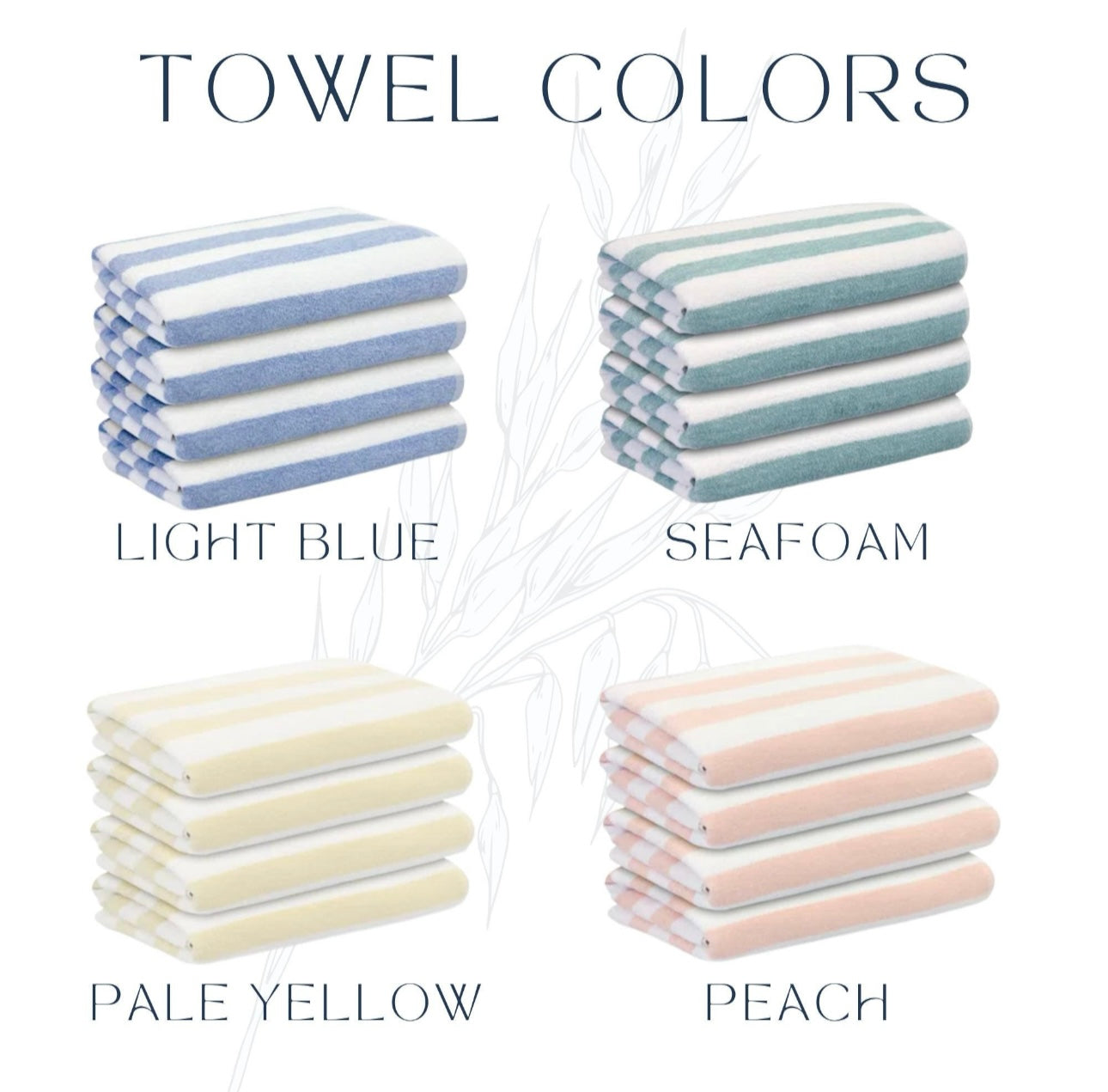 Pastel Cabana Stripe Beach Towel