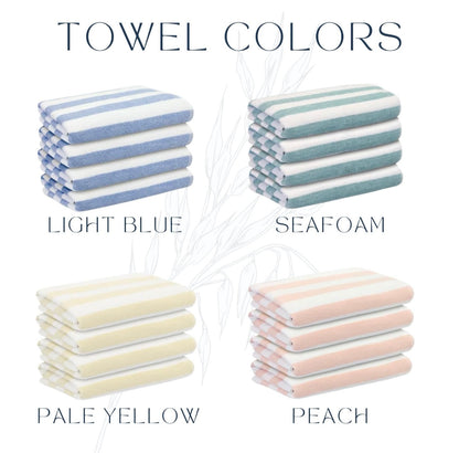 Pastel Cabana Stripe Beach Towel