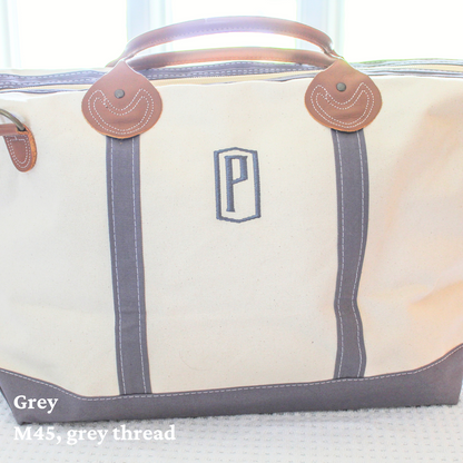 Personalized Canvas Weekender Duffle