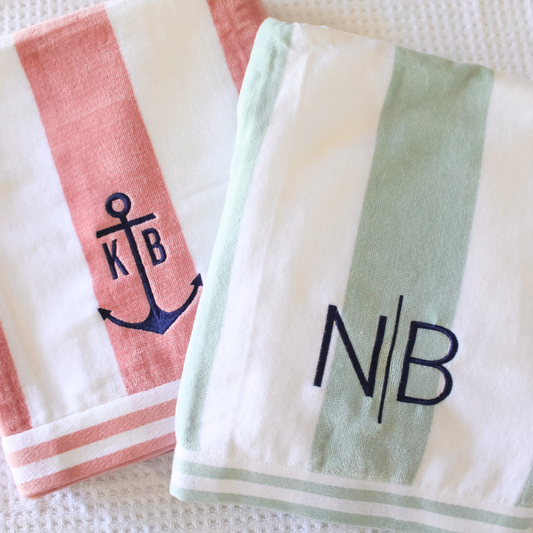 Pastel Striped Beach Towel