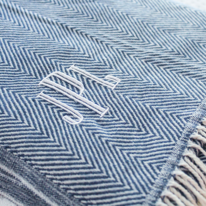 Herringbone Faux Cashmere Throw