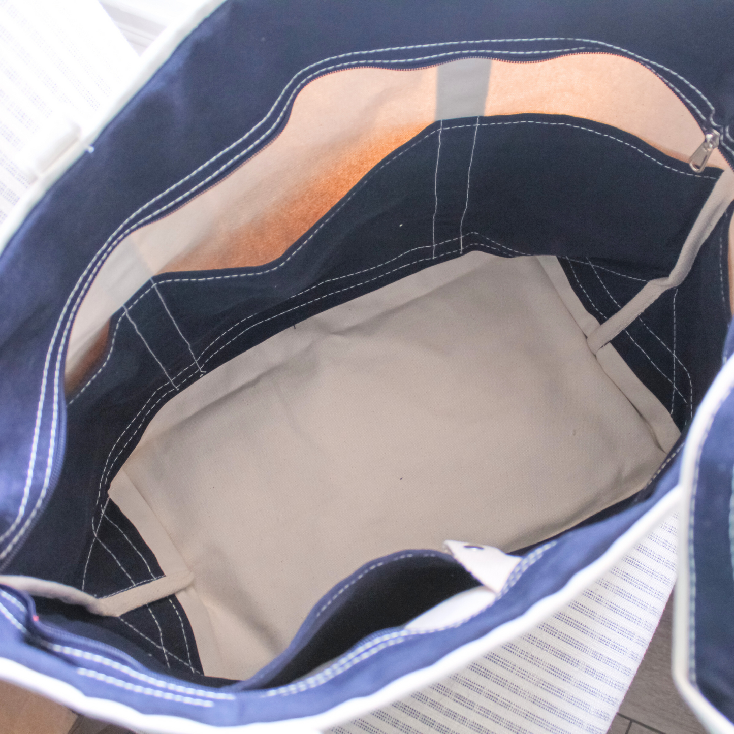 Custom Logo Medium Canvas Boat Tote