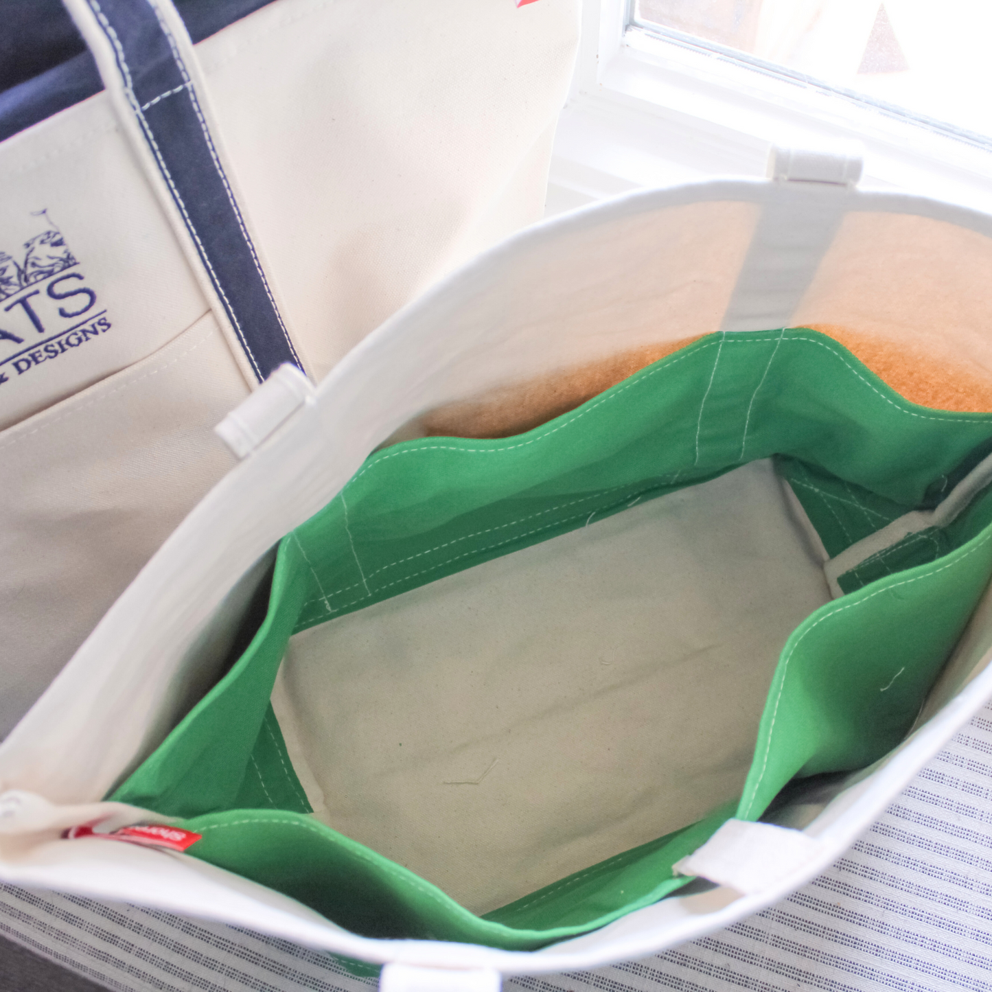 Custom Logo Medium Canvas Boat Tote