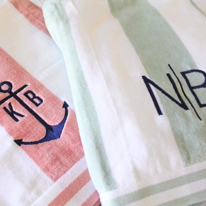 Pastel Striped Beach Towel