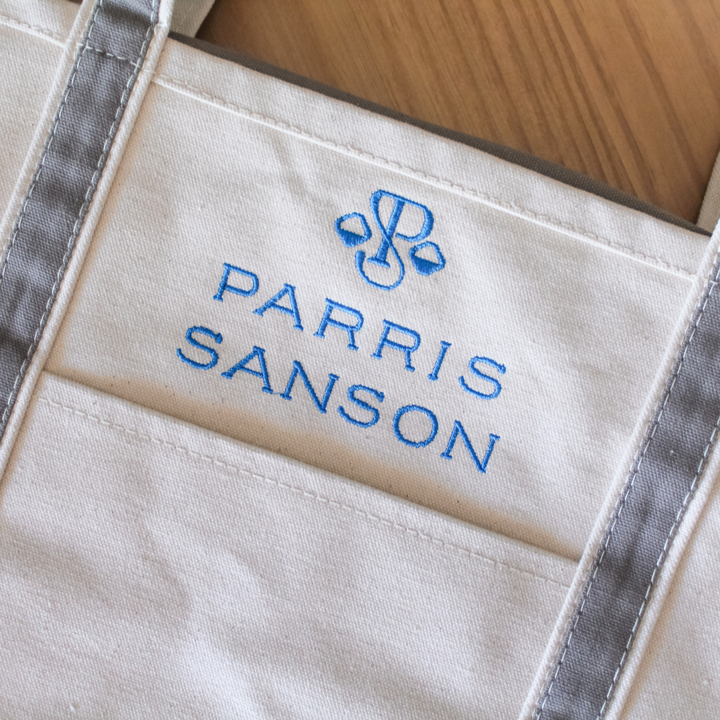 Custom Logo Medium Canvas Boat Tote