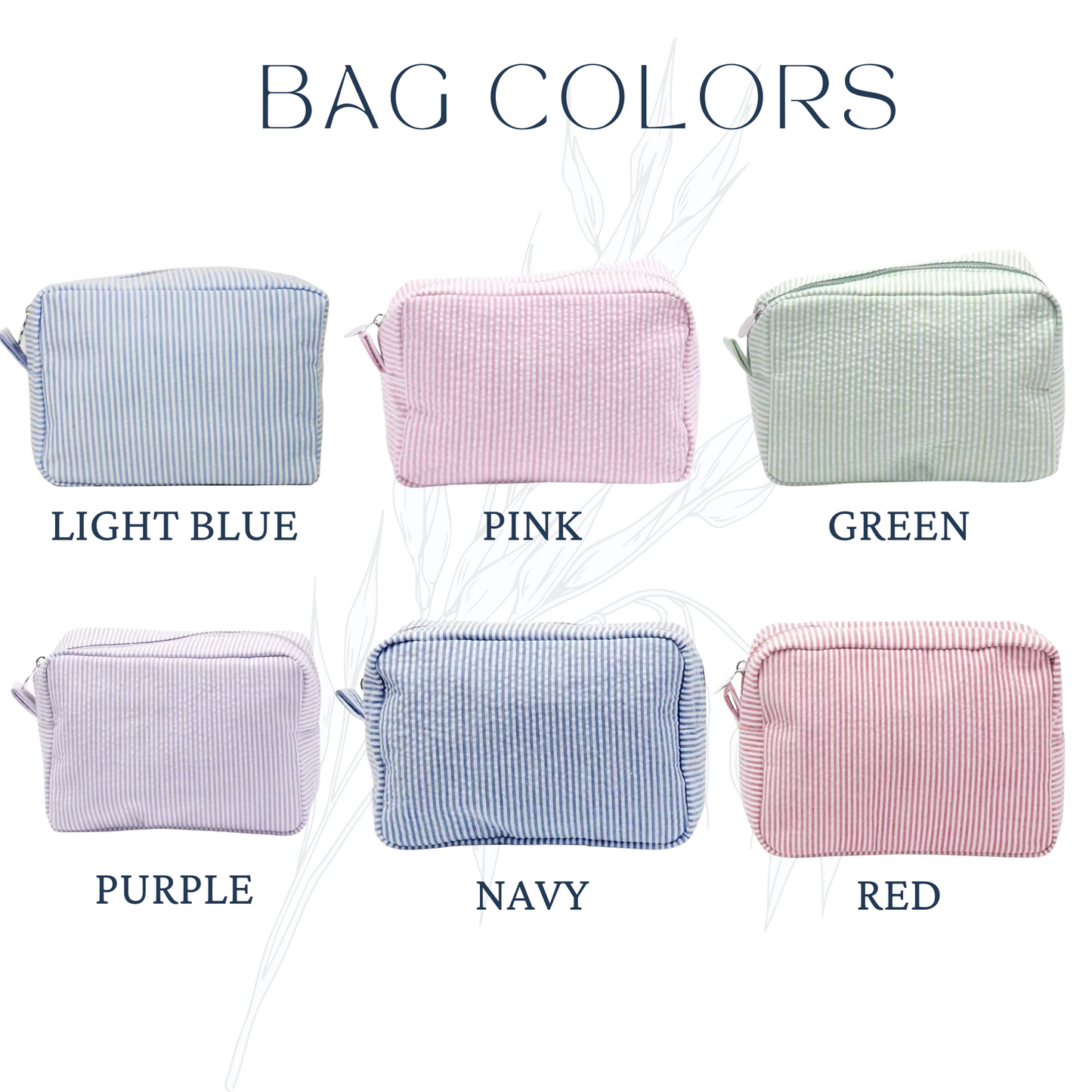 Seersucker Everything Bag