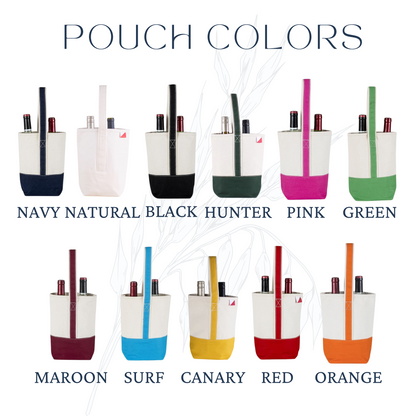 Personalized Canvas Wine Tote